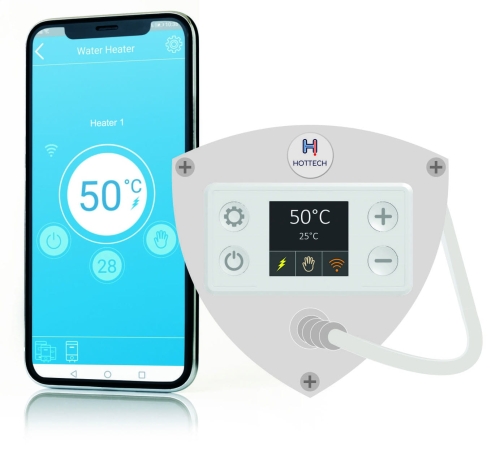 Grzałka NIERDZEWNA 3 kW korek 6/4 do bojlerów nierdzewnych - STEROWANIE PRZEZ WIFI I APLIKACJĘ!  